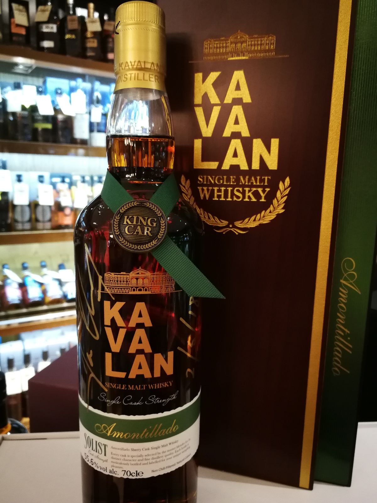 Kavalan Solist Amontillado Cask Limited Edition Signed Bottle Whisky - 70cl 56.3